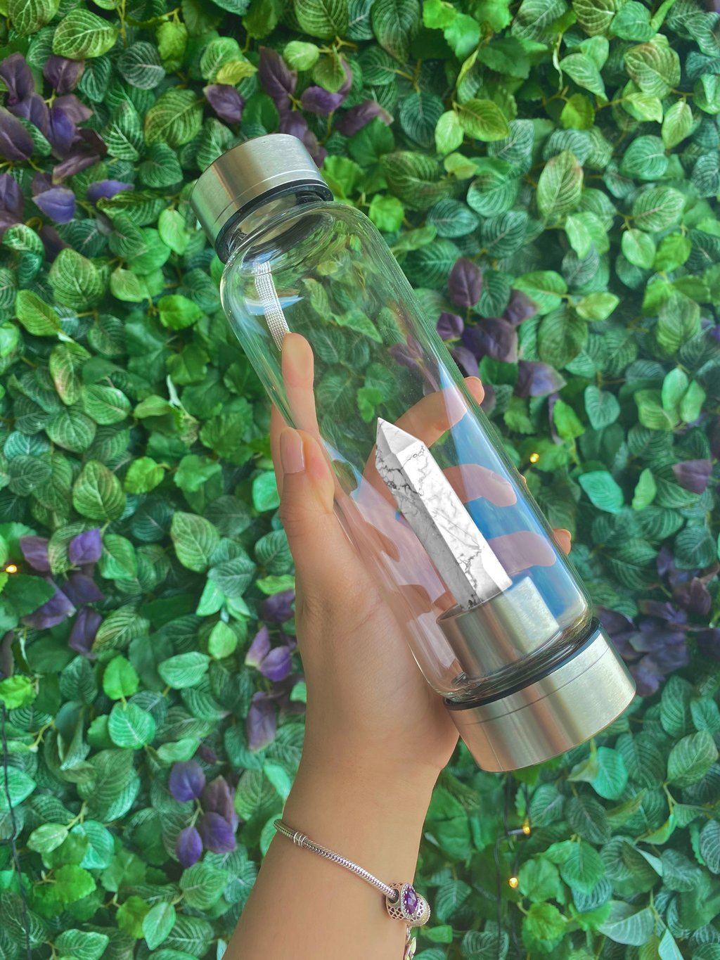 Howlite (White Turquoise) Water Bottle