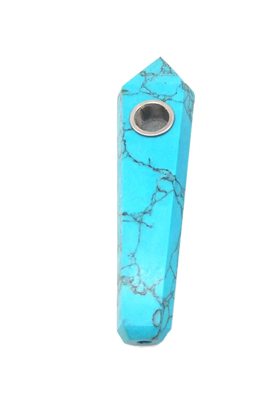 Turquoise Crystal Wand Pipe
